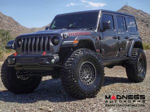 Jeep Custom Wheels (1) - Black Rhino - 17 x 9.5 - Fury - Matte Gunmetal